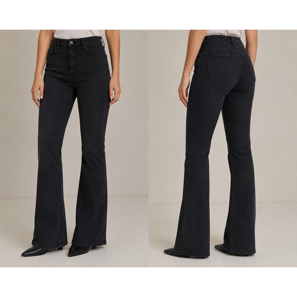 NYDJ Not Your Daughter's Jeans Black Bootcut Stretch Jeans Womens 4 USA‎